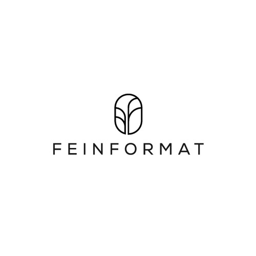 Minimalist logo with soul for a small label Feinformat in Zurich.