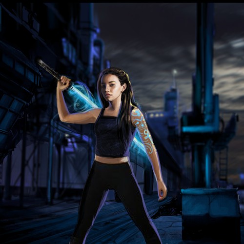 illustration for a dark Urban Fantasy book