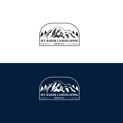 Mt Baker landscaping logo design 