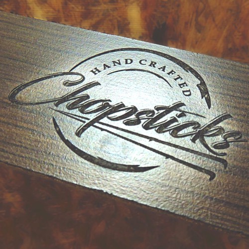 Logo design for handcrafted chopsticks manufactured