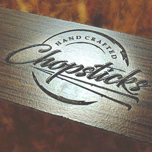 Logo design for handcrafted chopsticks manufactured