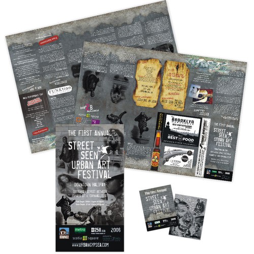 Street Seen Festival, full marketing package, brochure, flyers mailers