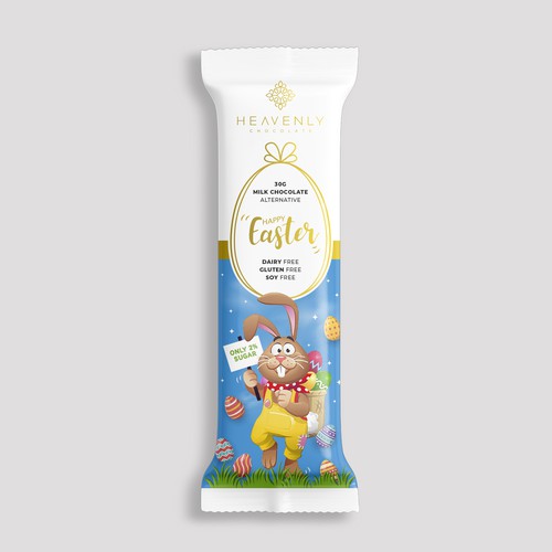 Design an easter inspired packaging for Pure Heavenly Chocolate