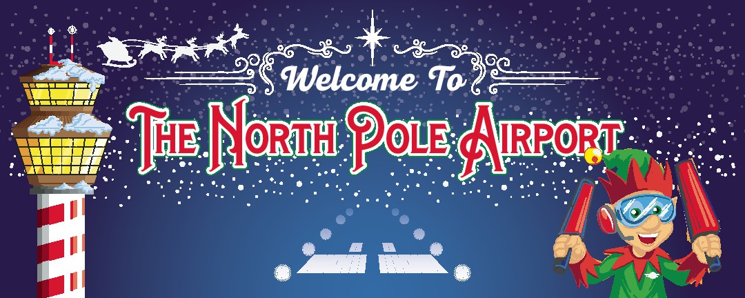 Welcome to the North Pole Airport! Looking for a banner sign for our christmas light display.