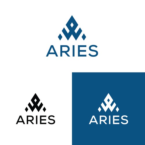 Simple logo for Aries zodiac