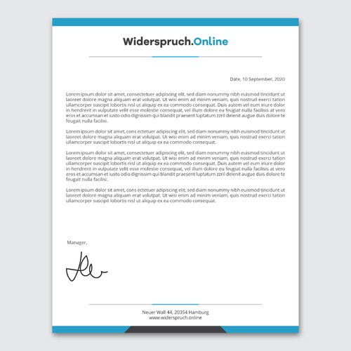 Widerspruch.Online Letterhead