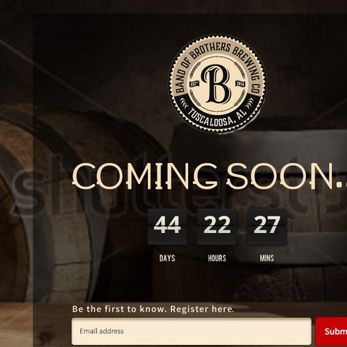 Landing Page for New Craft Brewery Design #2