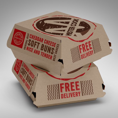 Burger Box Packaging Design