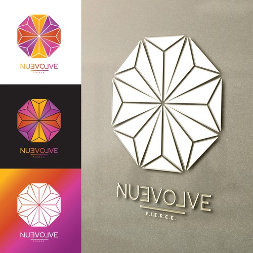 Origami Logo Concept for nuevolve