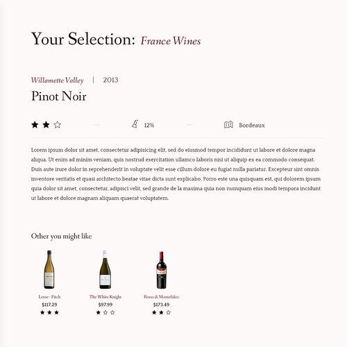 Find perfect wine