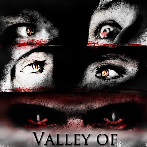 Design a captivating ebook cover for a horror novel titled: "Valley of the Shadow of Death".
