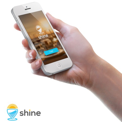 Create a logo for the mobile app 'Shine'