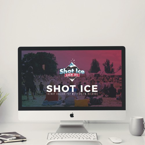 Power Point Template for Trendy Freezer POP - Ice Shot