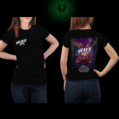 Grave yard tee fest illustration