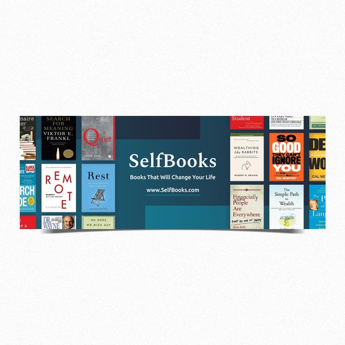 Facebook Cover for a Modern Book Collection Brand