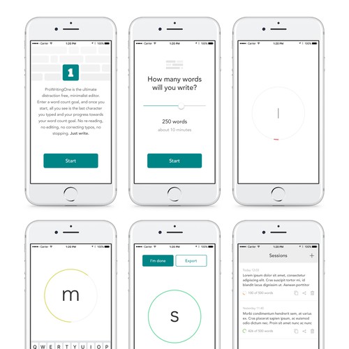 ProWritingApp design