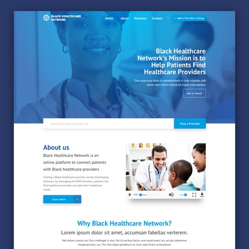 web design for blackhealth services