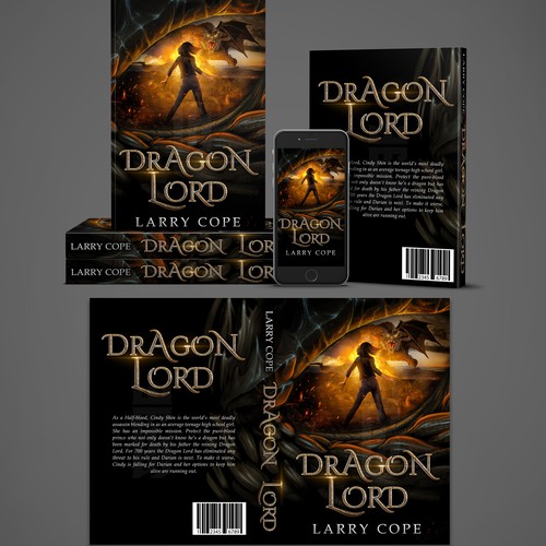 Concept design for Dragon Lord book cover