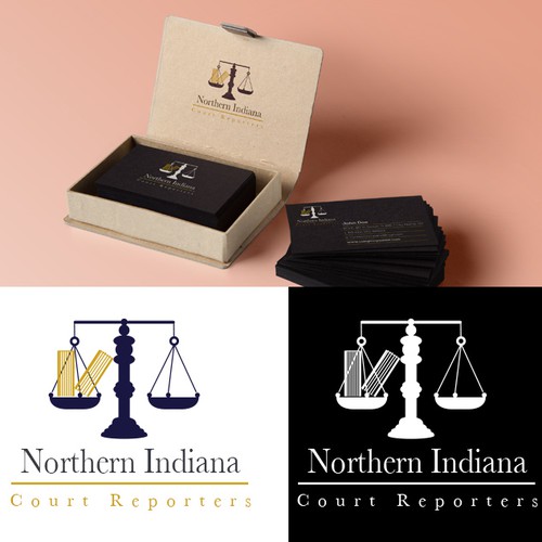 Logo for a court reporting company