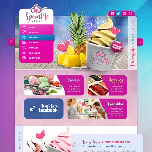 Fun and Trendy Frozen Yogurt Shop!