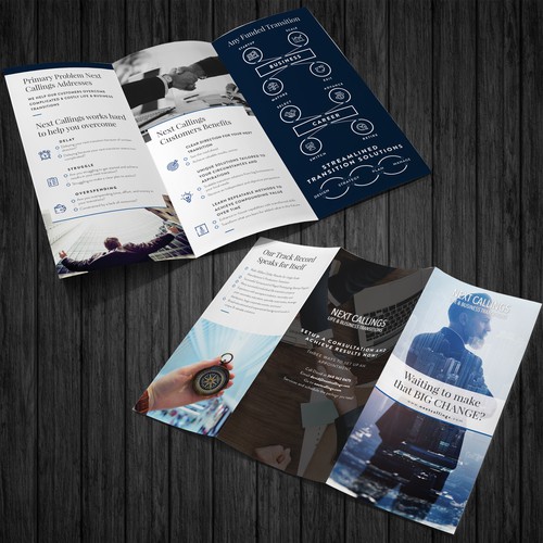 Design a catchy and informative brochure for Next Callings and help others achieve a bright future!