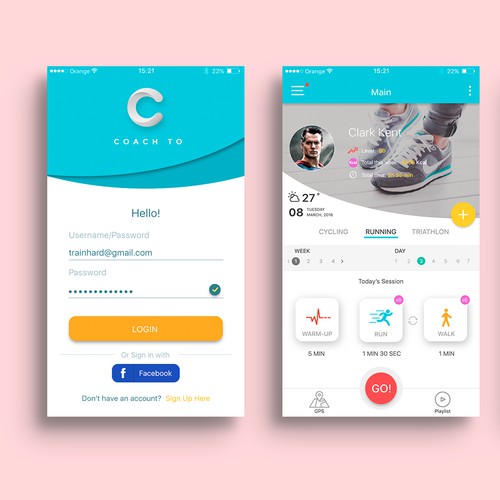 Coach to App and logo design