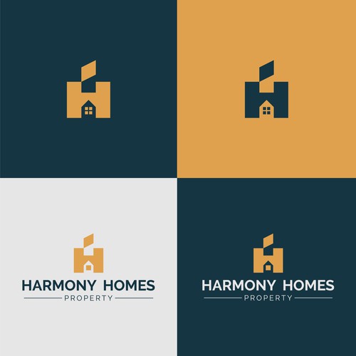 Harmony Homes Realestate logo design