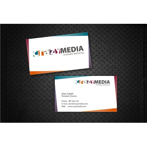 Business card for Crazy Media