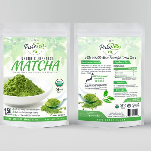 Pure Tea packaging design