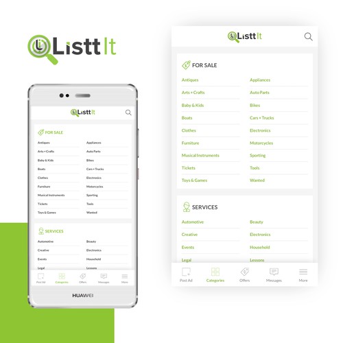 Classified App Design