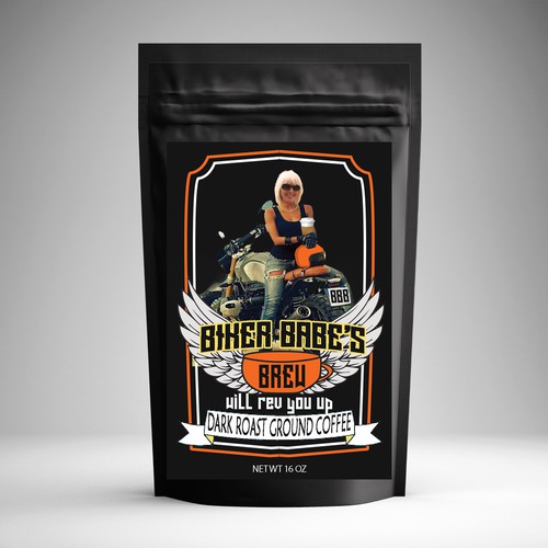 Biker Babe's Brew Coffee Bag