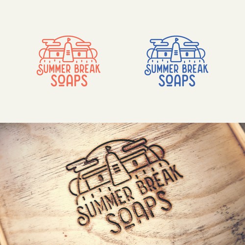 Logo Design Concept for Summer Break Soaps