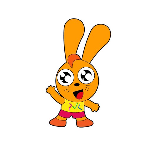 A bunny mascot