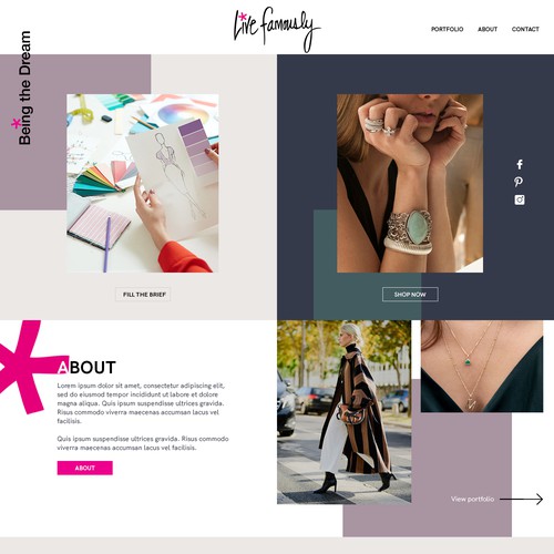 Homepage Design
