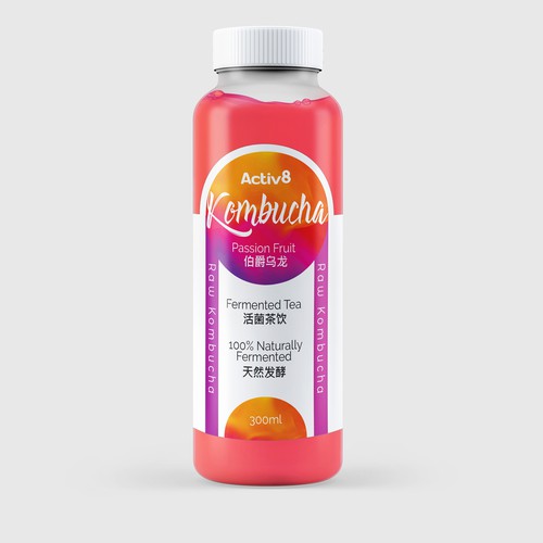 Kombucha Drink label