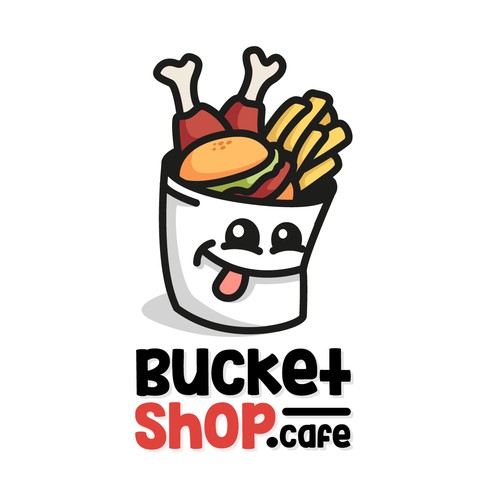 Bucket Shop Cafe Logo Design