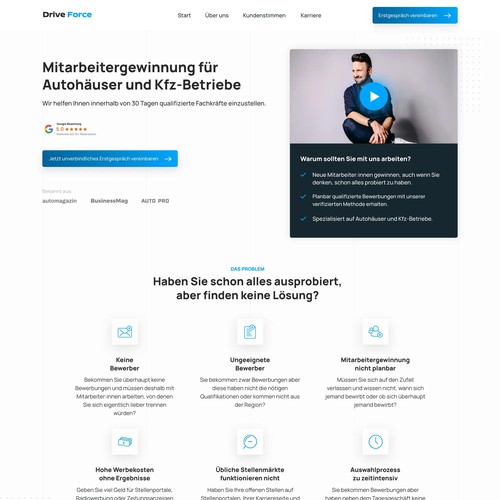 Website für Leadagentur