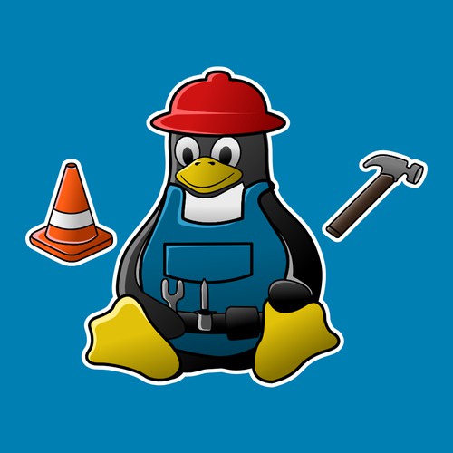 Work Penguin Mascot