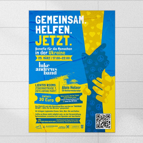 Flyer Design of a Charity for Ukraine