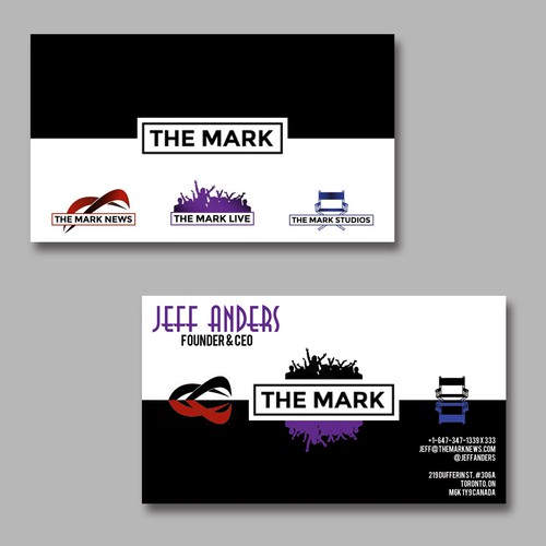 The Mark needs a new business card