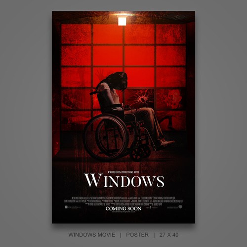 Poster for horror/thriller "Windows" by White Lotus Productions 