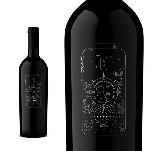 Premium wine label design 