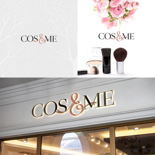 Logo for cosmetics, makeup retail stores