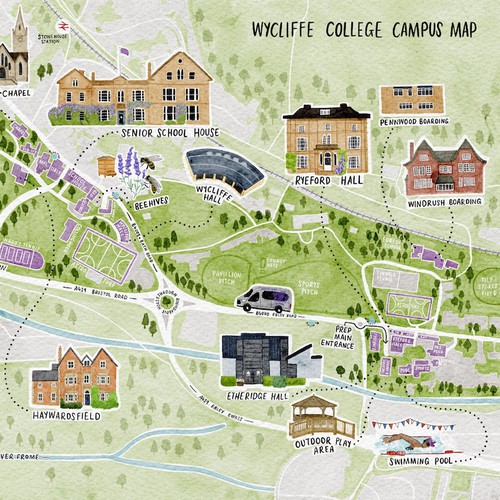 Educational Illustrated Map