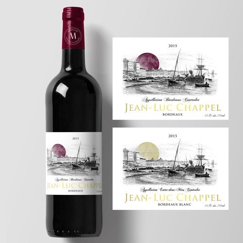 Label for bordeaux wine