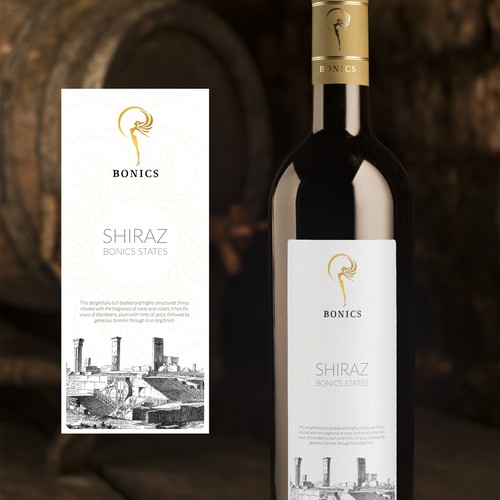 Shiraz Wine Label