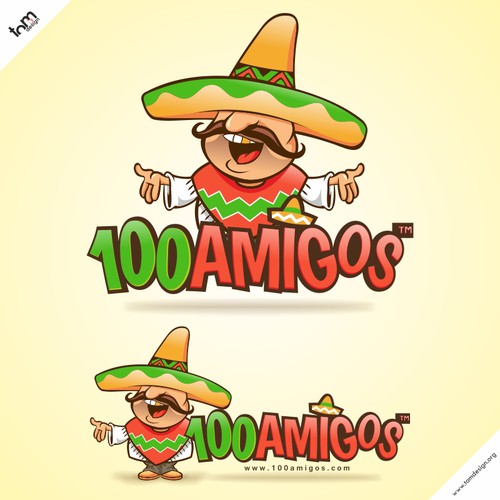 100amigos.com brand mascot