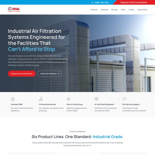 Enterprise Industrial Contracting / Website Revamp / Redesign