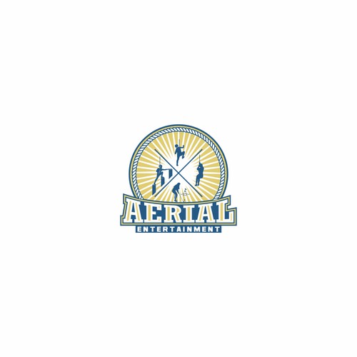 Retro logo concept for Aerial Entertainment