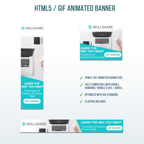 Skillshare needs some creative banner ads